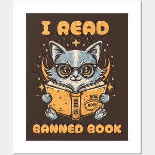 I read banned books Posters and Art